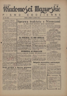 Wiadomości Mazurskie : pismo codzienne. 1946 (R. 2), nr 284 (295)