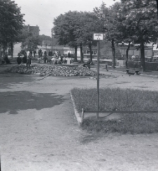 Prace przy fontannie na Placu Wyzwolenia w Mrągowie