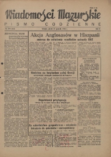 Wiadomości Mazurskie : pismo codzienne. 1946 (R. 2), nr 294 (305)