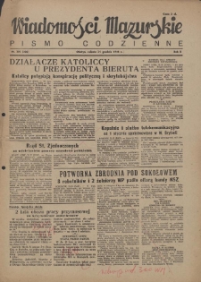 Wiadomości Mazurskie : pismo codzienne. 1946 (R. 2), nr 295 (306)