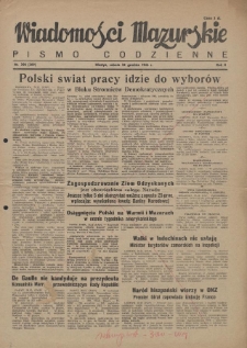 Wiadomości Mazurskie : pismo codzienne. 1946 (R. 2), nr 298 (309)