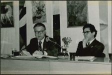 [Dyrektorzy bibliotek] Wacław Gołowicz i Jan Burakowski. [2]