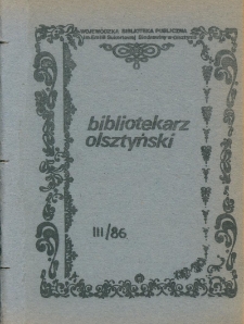 Bibliotekarz Olsztyński, 1986, nr 3
