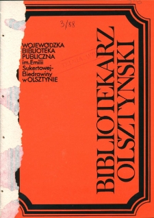 Bibliotekarz Olsztyński, 1988, nr 3