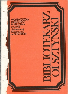 Bibliotekarz Olsztyński, 1989, nr 1