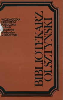 Bibliotekarz Olsztyński, 1989, nr 2