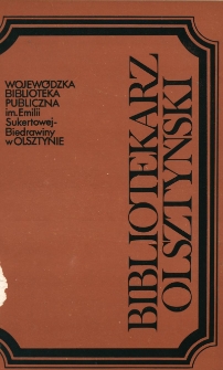 Bibliotekarz Olsztyński, 1989, nr 4