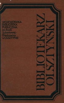 Bibliotekarz Olsztyński, 1990, nr 1