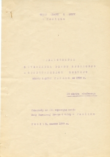Sprawozdanie z wykonania planu społeczno - gospodarczego rozwoju miasta i gminy Pasłek za 1976 r.