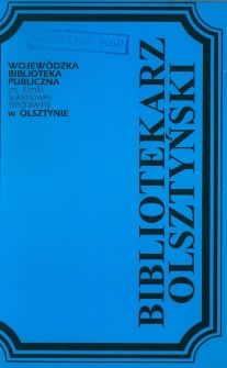 Bibliotekarz Olsztyński, 1993, nr 1-2