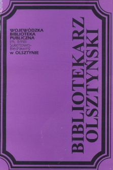 Bibliotekarz Olsztyński, 1994, nr 1-2