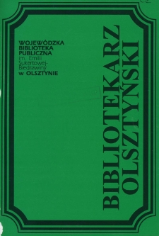 Bibliotekarz Olsztyński, 1995, nr 1-2