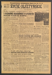 Życie Olsztyńskie : pismo ziemi warmińsko-mazurskiej, 1949, nr 81