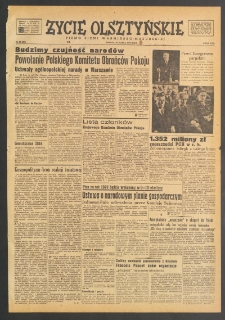 Życie Olsztyńskie : pismo ziemi warmińsko-mazurskiej, 1949, nr 84