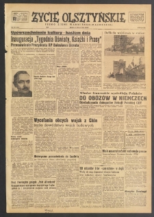 Życie Olsztyńskie : pismo ziemi warmińsko-mazurskiej, 1949, nr 121
