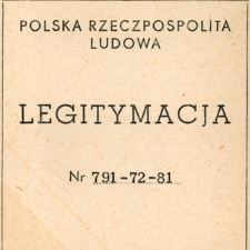 Legitymacja nr 791-72-81