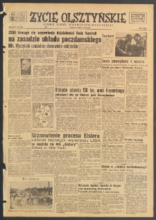 Życie Olsztyńskie : pismo ziemi warmińsko-mazurskiej, 1949, nr 145