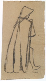 W płaszczu deszczowym