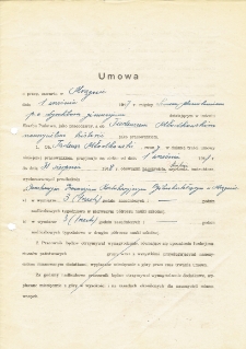 Umowa o pracę Tadeusza Młodkowskiego