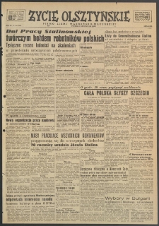Życie Olsztyńskie : pismo ziemi warmińsko-mazurskiej, 1949, nr 350