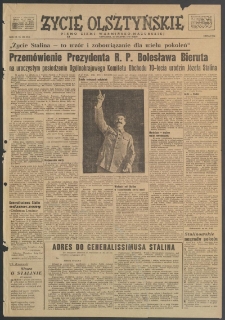 Życie Olsztyńskie : pismo ziemi warmińsko-mazurskiej, 1949, nr 352