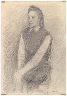 [Portret siedzącej]