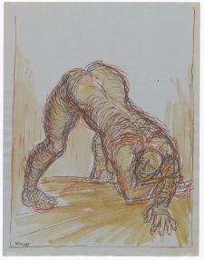 [Człowiek z wypiętymi pośladkami. 2]