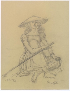 [Dziewczyna w słomianym kapeluszu]