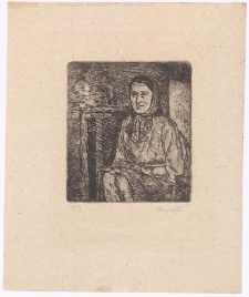 [Siedząca kobieta w chustce]