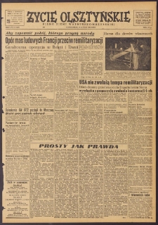 Życie Olsztyńskie : pismo ziemi warmińsko-mazurskiej, 1951, nr 50