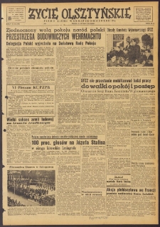 Życie Olsztyńskie : pismo ziemi warmińsko-mazurskiej, 1951, nr 52