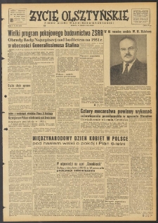 Życie Olsztyńskie : pismo ziemi warmińsko-mazurskiej, 1951, nr 69