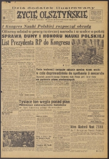 Życie Olsztyńskie : pismo ziemi warmińsko-mazurskiej, 1951, nr 180