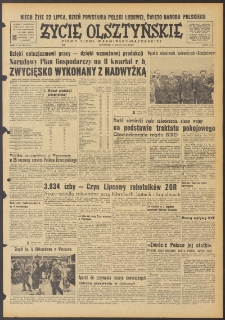 Życie Olsztyńskie : pismo ziemi warmińsko-mazurskiej, 1951, nr 196