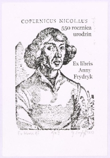Copernicus Nicolaus : 550 rocznica urodzin : ex libris Anny Frydryk
