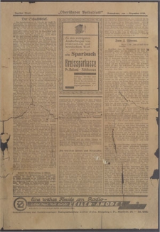 1929-12-07, Oberländer Volksblatt, Sonnabend