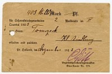 [Pokwitowanie za usługi kominiarskie]