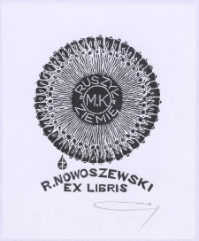 R. Nowoszewski : ex libris