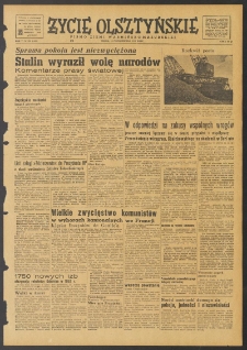 Życie Olsztyńskie : pismo ziemi warmińsko-mazurskiej, 1951, nr 267
