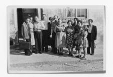 Mieszkańcy ulicy H. Sienkiewicza w Pasłęku - 1955 r.