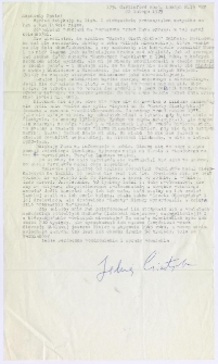 List Jędrzeja Giertycha do Jana Chłosty (1975). [2]