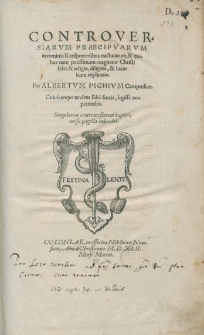 Controversiarum praecipuarum explicatio
