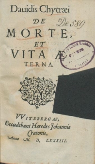 De morte et vita aeterna