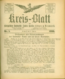 Kreis-Blatt des Königlichen Landraths-Amtes Kreises Löbau. z Neumark, 1886, nr 1
