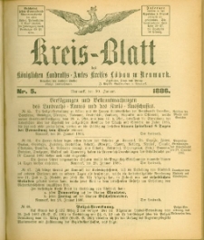 Kreis-Blatt des Königlichen Landraths-Amtes Kreises Löbau. z Neumark, 1886, nr 5