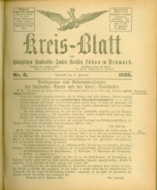 Kreis-Blatt des Königlichen Landraths-Amtes Kreises Löbau. z Neumark, 1886, nr 6