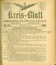 Kreis-Blatt des Königlichen Landraths-Amtes Kreises Löbau. z Neumark, 1886, nr 25