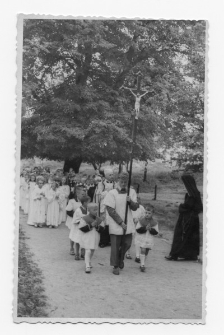 I Komunia św., procesja, 1957 r.