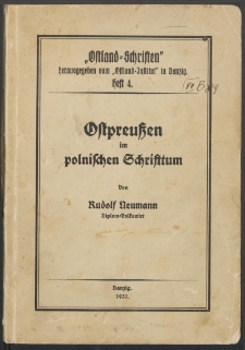 Ostpreussen im polnischen Schrifttum von Rudolf Neumann : Diplom-Volkwirt
