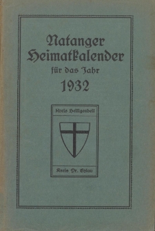 Natanger Heimatkalender für das Jahr 1932